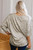 Gray Leopard Print Half Sleeve V Neck Loose Fit T Shirt T543-8787325845746