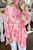 Rose Classic Leopard Print Handkerchief Hem Tunic Top T543-8793091768562