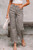 Brown Leopard Frayed Edge Wide Leg High Waist Jeans T543-8779848548594