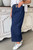 Real Teal Plus Size Drawstring High Waist Wide Leg Casual Jeans T543-8797504241906