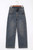 Sail Blue Exposed Stitching Loose Straight High Waist Jeans T543-8784143155442