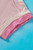 Light Pink Textured Contrast Trim Round Neck T Shirt T543-8782362345714