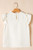 White Solid Color Ruffle Trim Waffle Knit Blouse T543-8794167345394
