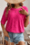 Rose Red Daisy Flower Jacquard Half Sleeve T Shirt T543-8784178708722