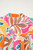 Rose Tropical Vacation Vibe Printed Button Up Short Sleeve Shirt T543-8783310553330