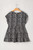 Black Leopard Print Ruffled Short Sleeve Keyhole Back Tiered Flowy Plus Size Blouse T543-8787328925938