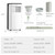 9000 BTU 3 in 1 Portable Air Conditioner with Fan and Dehumidifier-White - Color: White D681-ES10113US-WH