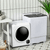 Compact Washer and Dryer Laundry Combo for Fast Household Laundry D681-B-FP10355-GR+FP10218US-WH