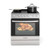 30 Inch Freestanding and Slide-in Kitchen Stove with 4 Burners Ceramic Cooktop-Silver B593-FP10856WL
