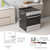 30 Inch Freestanding and Slide-in Kitchen Stove with 4 Burners Ceramic Cooktop-Silver B593-FP10856WL