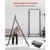 Yoga Stand Frame, Max 440.9 lbs Load Swing Stand, Triangular Structure Yoga Aerial Rig, Aerial Silk E415-KJW46INCH102JG8FP001V0