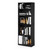 71-inch Tall 5-Shelf Bookcase in Black Wood Finish Q280-JDBWFS589142637