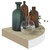  Wall Corner Shelves 2 pcs Oak and White 13.7"x13.7"x1.4" MDF A949-326640