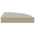  Wall Corner Shelves 2 pcs Oak and White 13.7"x13.7"x1.4" MDF A949-326640