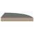  Floating Corner Shelves 4 pcs High Gloss Gray 13.8"x13.8"x1.5" MDF A949-323915