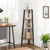 Narrow 3-Shelf Corner Shelving Unit Plant Stand Bookcase in Brown Black Wood Q280-FTRBVICS49783561