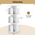 3-Tier Rotating Bookshelf with Dividers and Anti-falling Baffles-Natural B593-JV13365