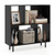 Open Shelf Bookcase with 4 Compartments-Black B593-JV12172