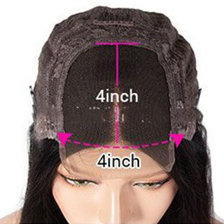 Color: 4X4 Lace Headgear 150 Density, Wig Length: 18inch - Golden Brown Gradient Real Hair Lace Hea Q119-CJJF189295604DW