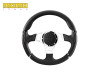 Momo Millennium Sport Style Black Leather Steering Wheel - DA5728