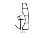 Terrafirma Rear Door Mounted Ladder for New Defender - TF8018