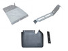 Discovery 2 Rear Right Hand Galvanised Mud Flap Kit with Fixing Plate