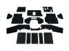 Britpart Black R380 Defender Td5 and 300Tdi Carpet Set - DA4911