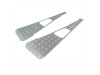 Britpart Defender Silver Painted Wing Top Chequer Plate Set -  DA4049