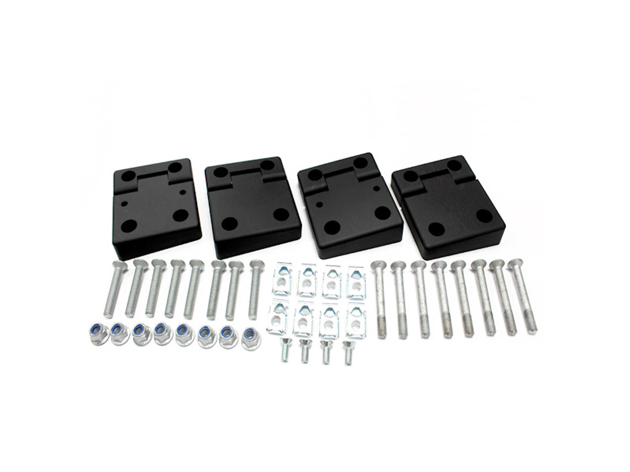 Terrafirma Defender Front Side Door Anodised Black Door Hinge Kit - GA1305