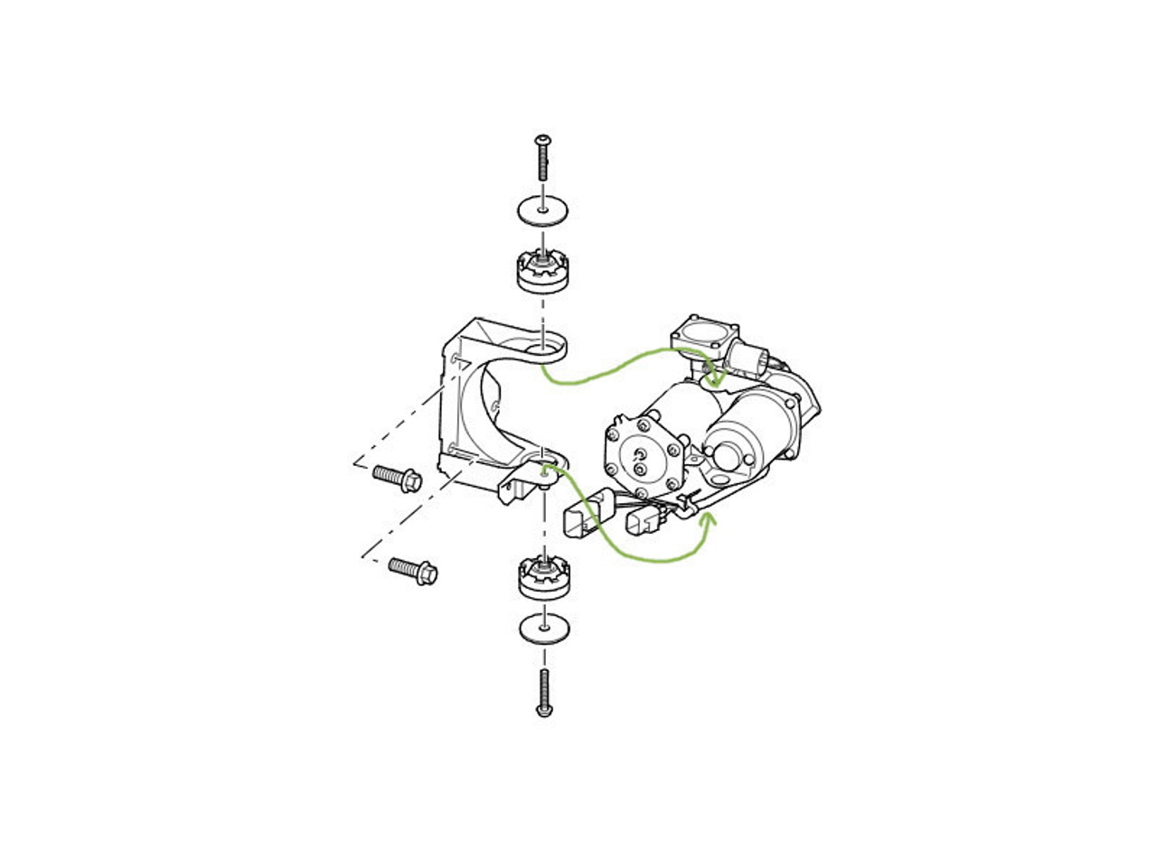 Hitachi Air Suspension Compressor Dryer for Discovery 3, 4 and Range Rover Sport  - VUB504700