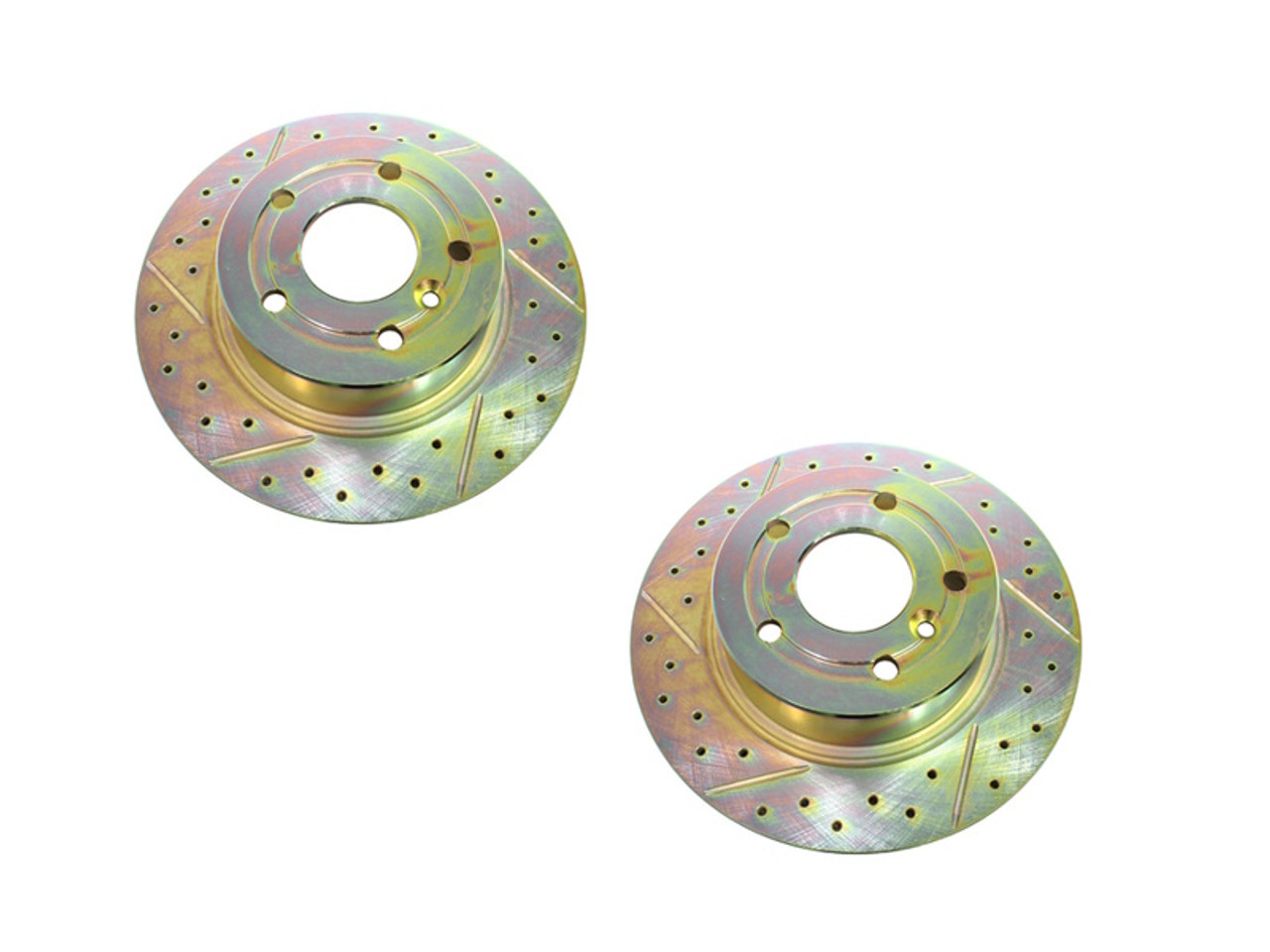 Terrafirma Discovery 2 and P38 Rear Drilled And Grooved Brake Discs - SDB000470CDG