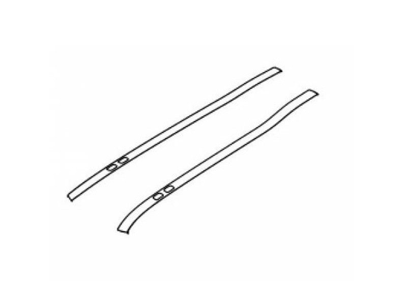 Genuine Roof Rail Front Gloss Black Finisher Kit for Discovery 5 - VPLRR0157