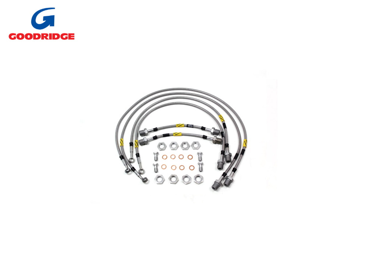 Goodridge +2 Inch Extended Brake Hose Kit For P38