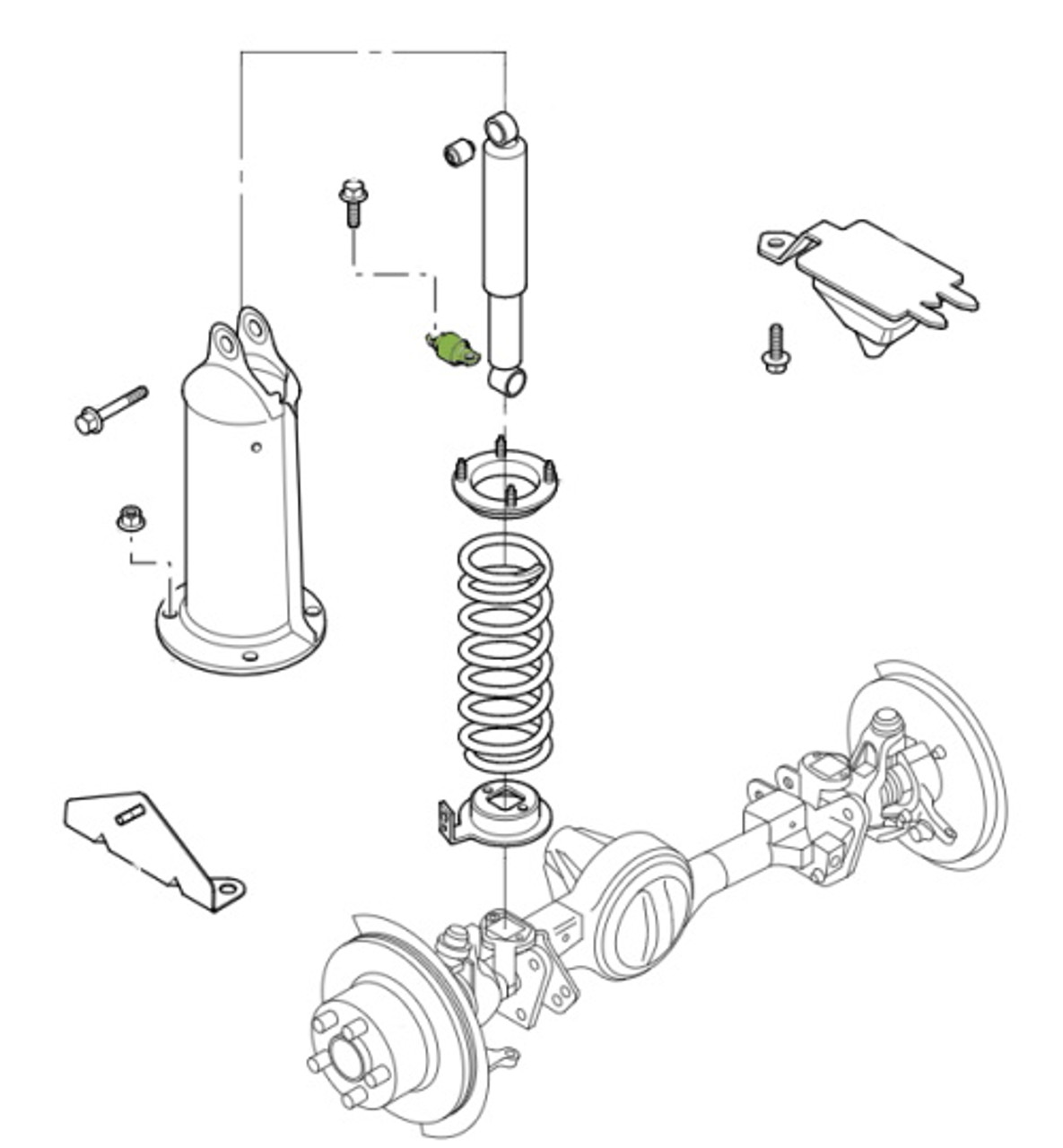 Polybush Discovery 2 Front Shocker Lower Bushes - ROA100040