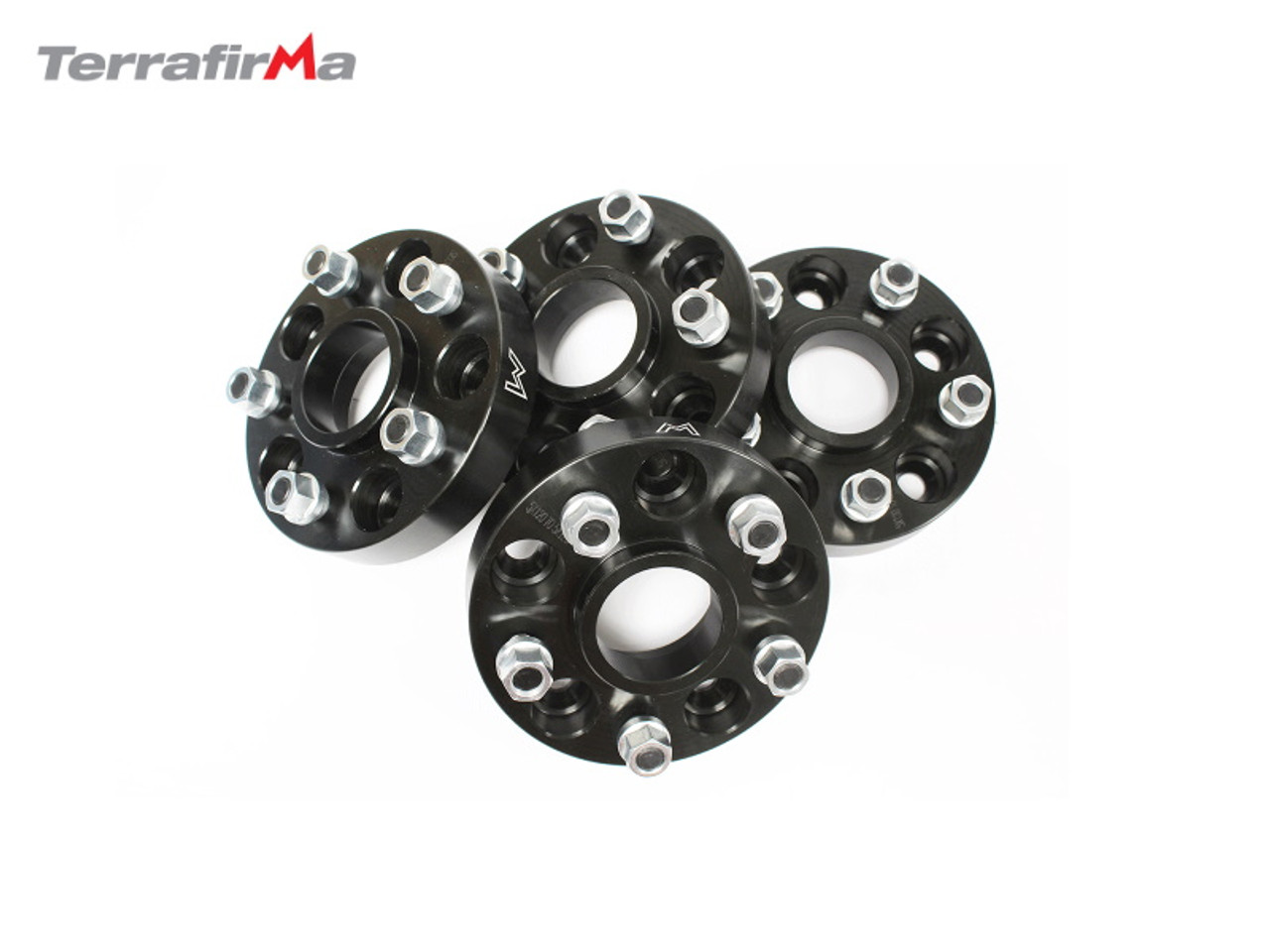 Terrafirma 30mm Black Alloy Wheel Spacers D2/P38 - TF302B