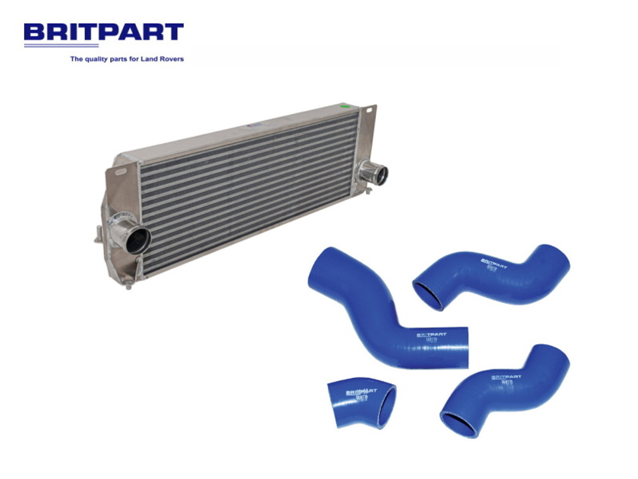 Britpart Discovery 2 Alloy Intercooler and Silicon Hose Kit With Trans Oil Cooler