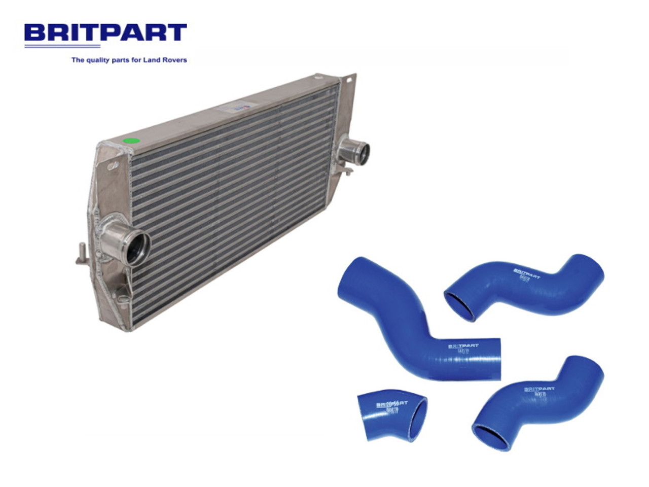 Britpart Discovery 2 Alloy Intercooler and Silicon Hose Kit