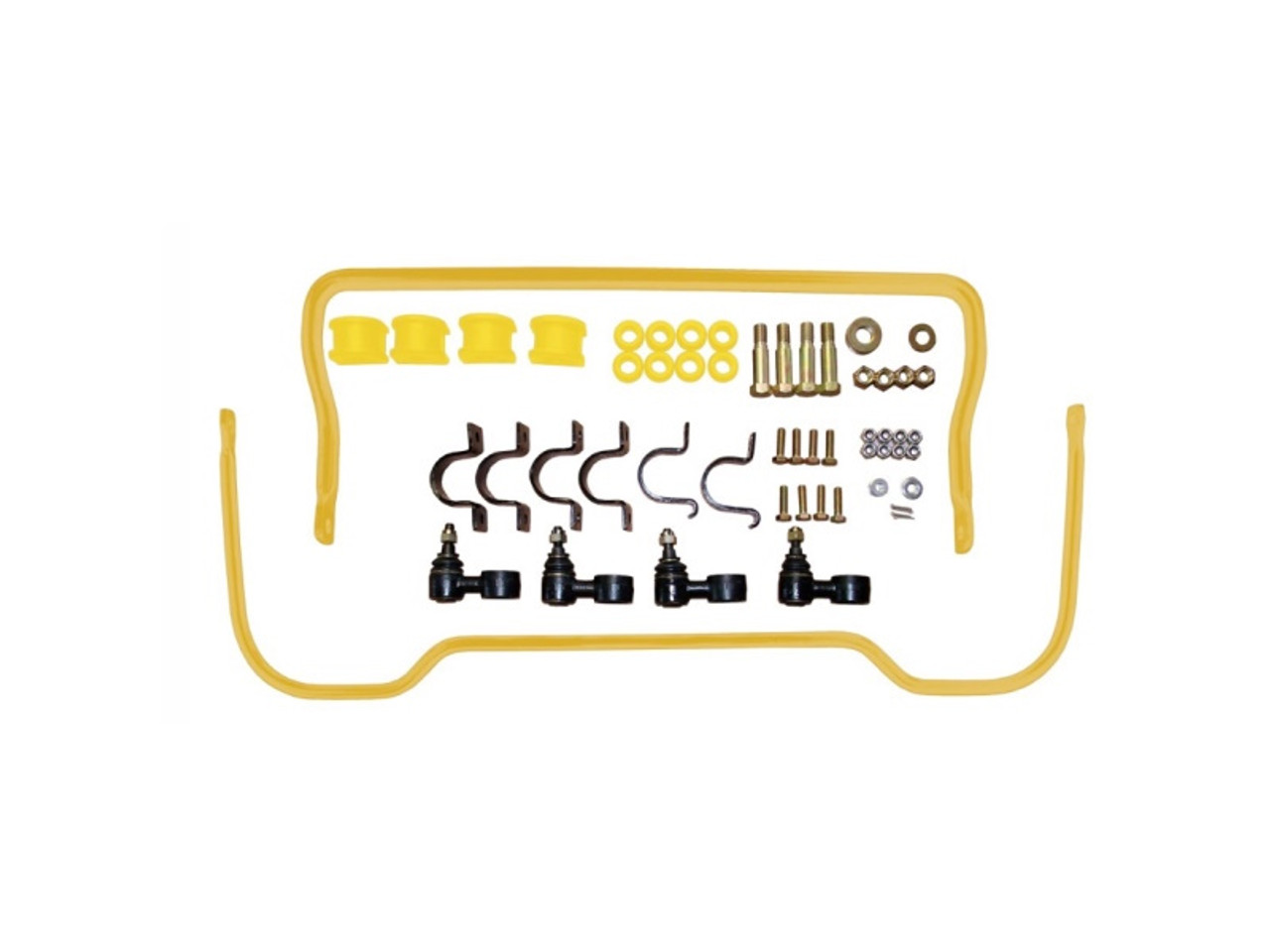 Britpart Yellow Polyurethane Bushed Anti-Roll Bar Kit for Defender, D1 And Range Rover Classic - STC8156AAPY