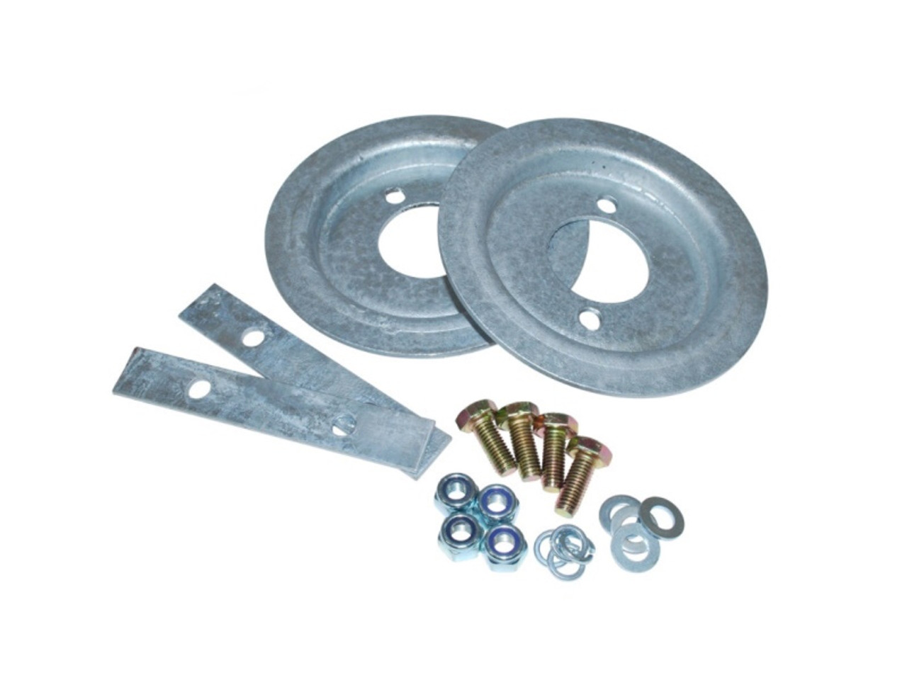 Britpart Galvanised Rear Spring Seat Set for Defender And Discovery 1 - DA1215