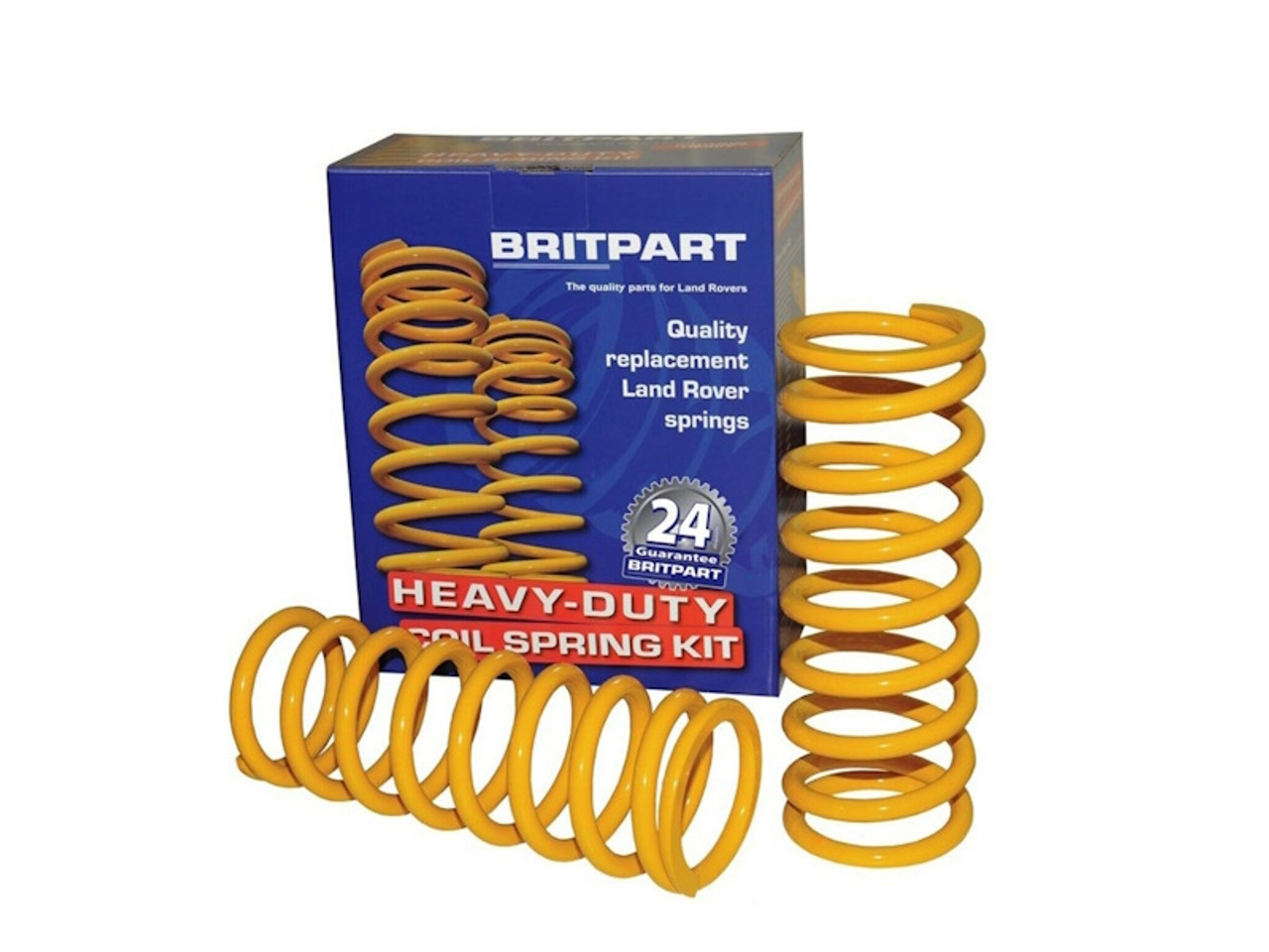 Britpart Defender, Discovery 1, 2 and Range Rover Classic 50mm Lifted Medium Load Rear Springs - DA4204