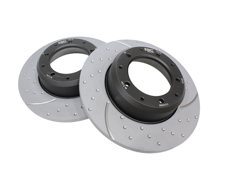 EBC Performance Rear Drilled and Grooved Discs for Defender 110 1999  - LR189509