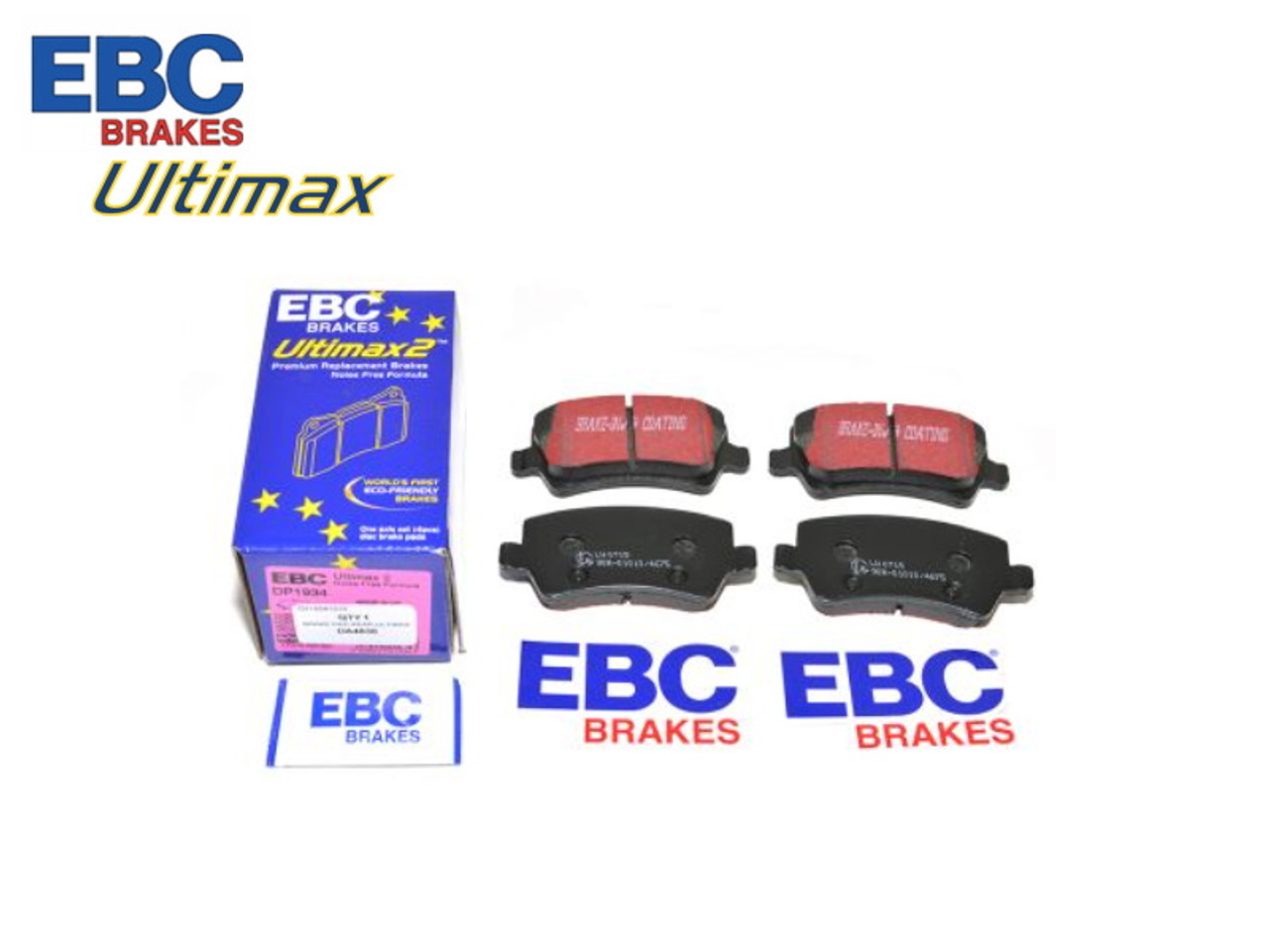 EBC Ultimax Range Rover Evoque Rear Brake Pads (LR043714) - DA4836