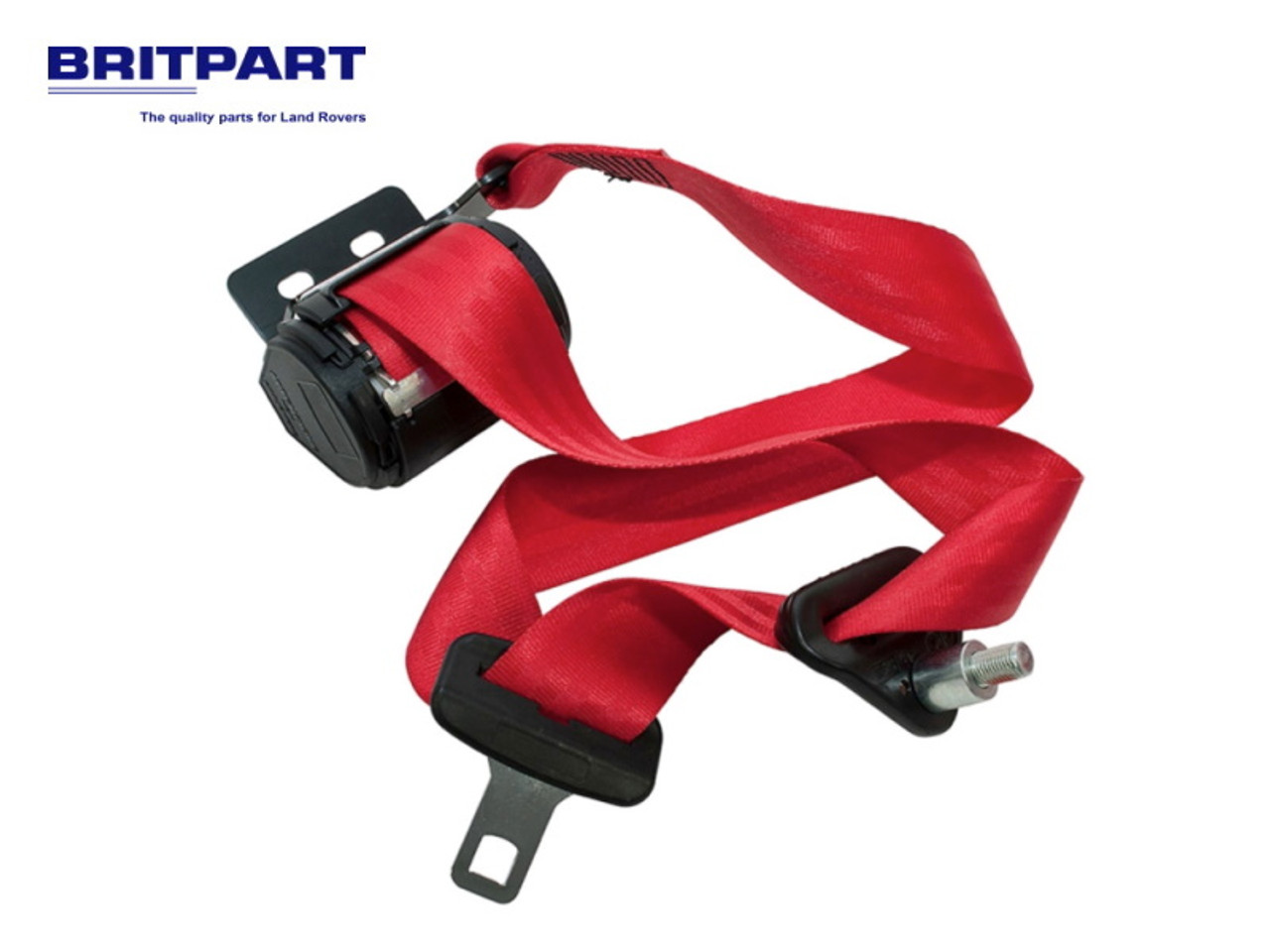 Britpart Defender Truck Cab RH Red Seat Belt - DA5055