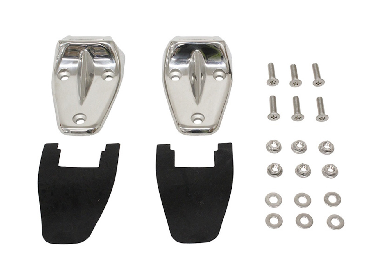 Terrafirma Stainless Steel Bonnet Hinge Set for Defender - DA1152SS
