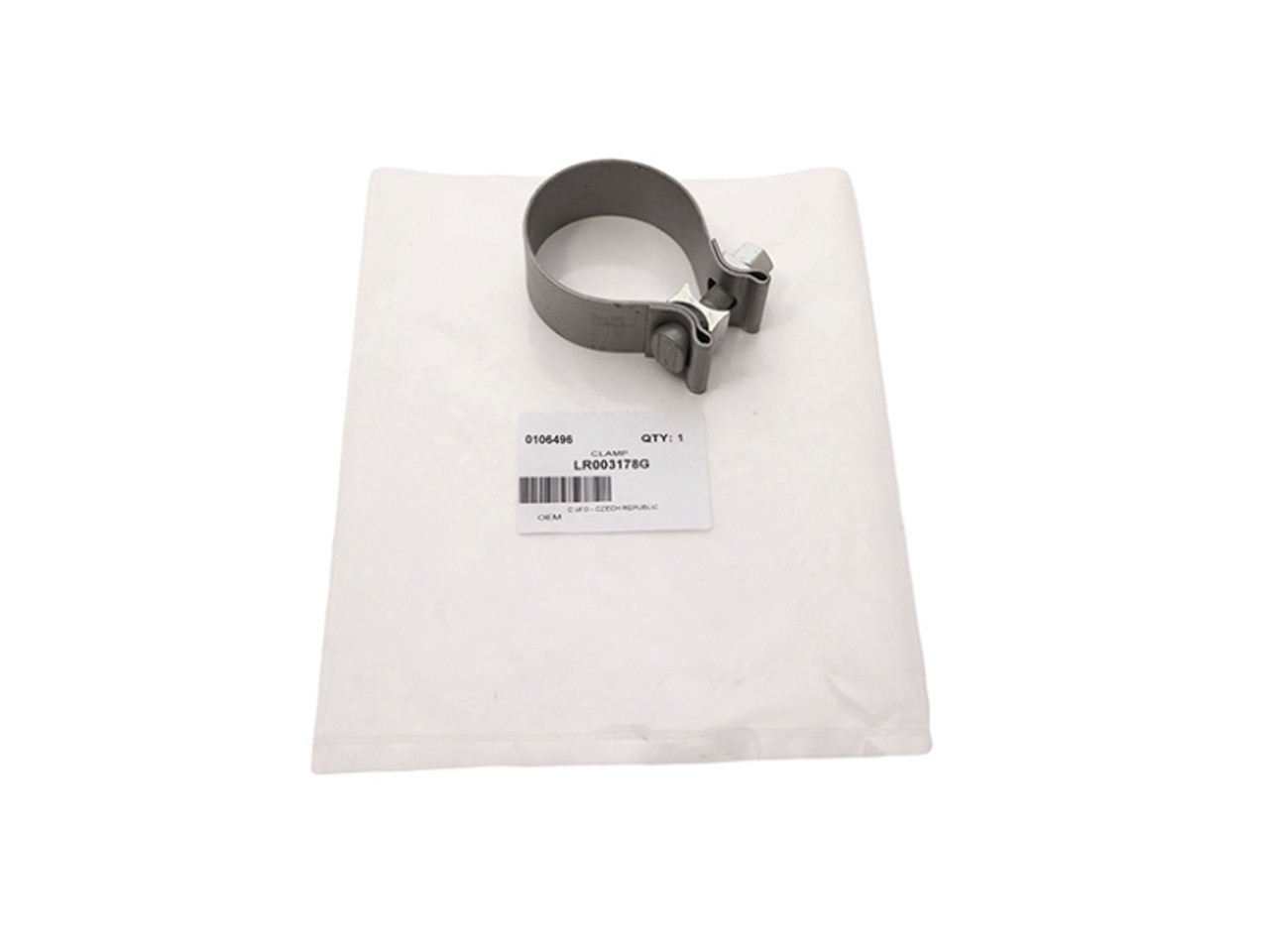OEM 60mm Center Section to Rear Silencer Exhaust Clamp   - LR003178