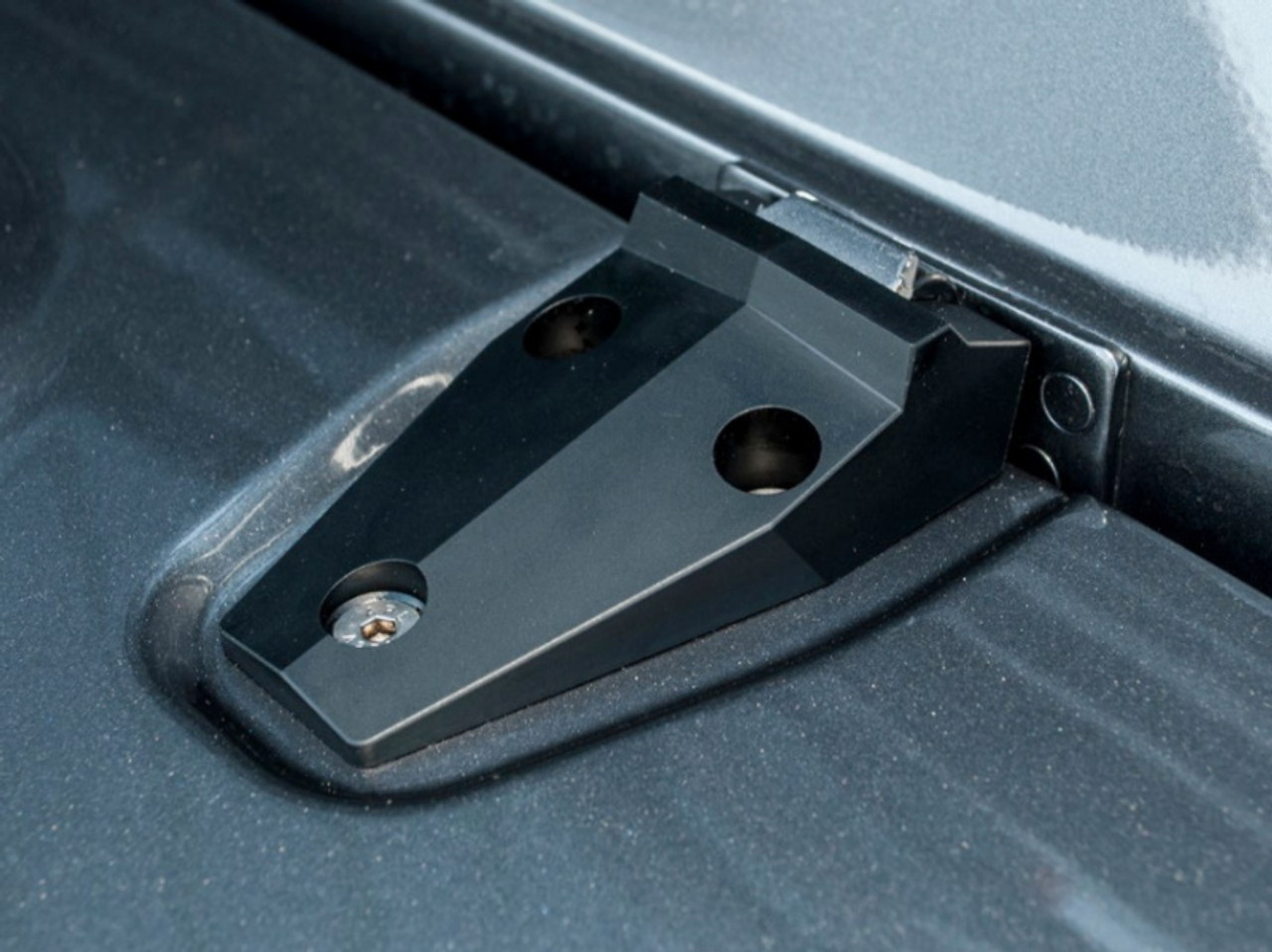 Terrafirma Defender Black Anodized Billet Bonnet Hinge Set - GA1152B