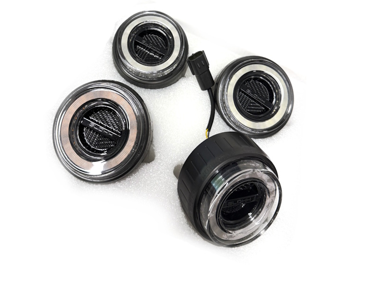 Glohh GL-2 Front Clear Side Light and Indicator Kit for Defender - GL104