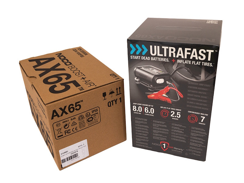 NOCO AX65 2000A Boost Air Jump Starter & 67LPM 100PSI Air Compressor - DA5474
