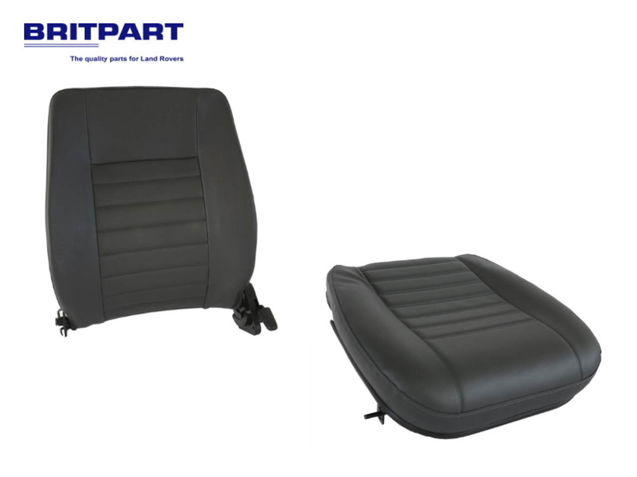 Britpart Grey Vinyl LH Seat Base And Back Defender - MWC9843LCSKIT