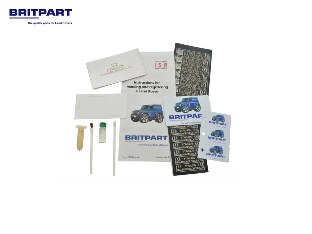 Britpart Security Marking Kit - DA8533